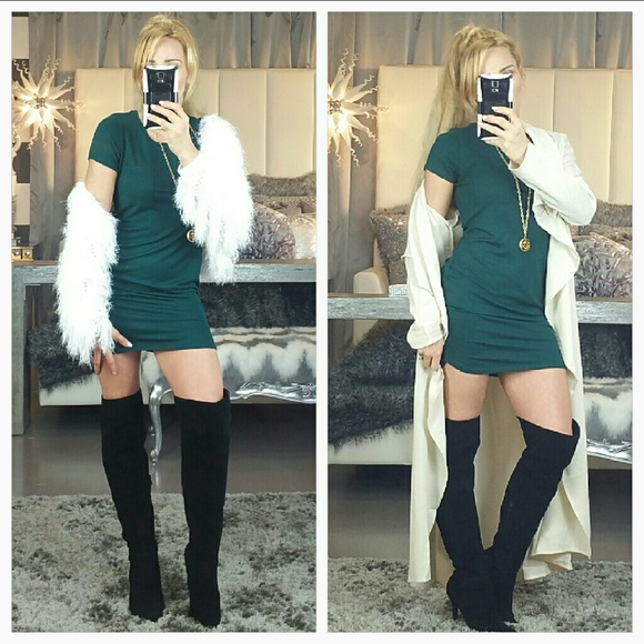 💋FINAL CALL 💋Sassy Little Emerald green dress - Picture 3 of 4