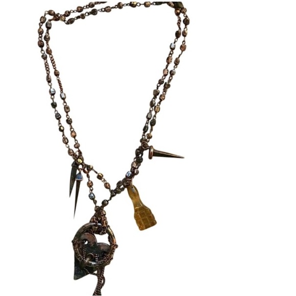 All Saints Copper fashion necklace
