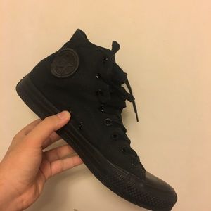 Black converse High tops