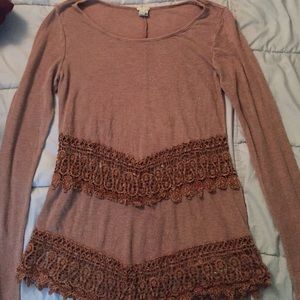 Gimmick by BKE Thermal Lace Top