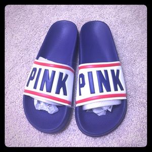 VS PINK Slide Sandals