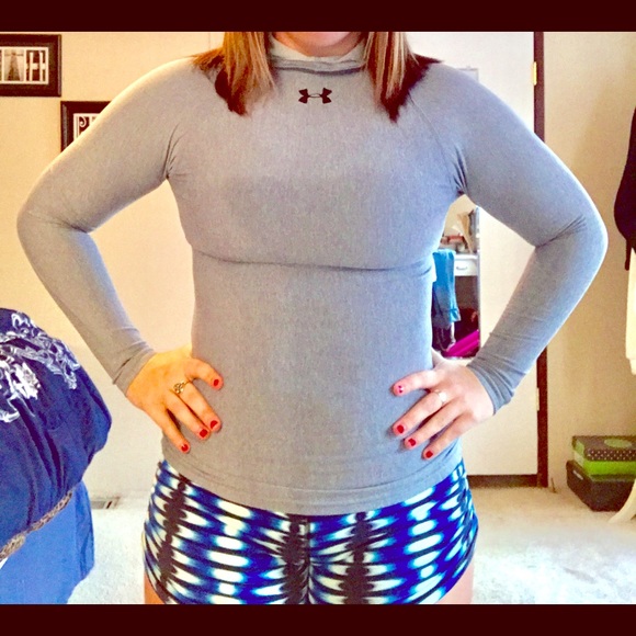 UA Compression Hooded Shirt - Picture 1 of 4