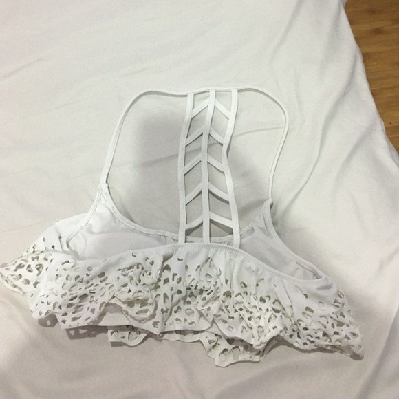 Victoria Secret Pink white flowy top. - Picture 3 of 3