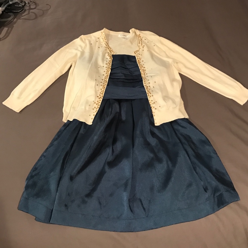 Gold Sequined Cardigan || Isaac Mizrahi