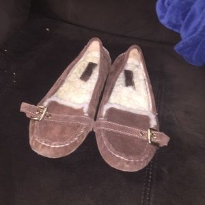 Michael kors wool moccasins brown cute