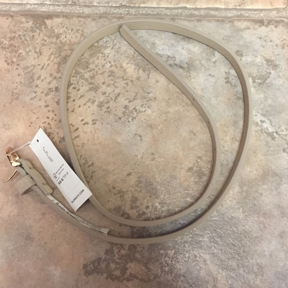 Tan suede belt