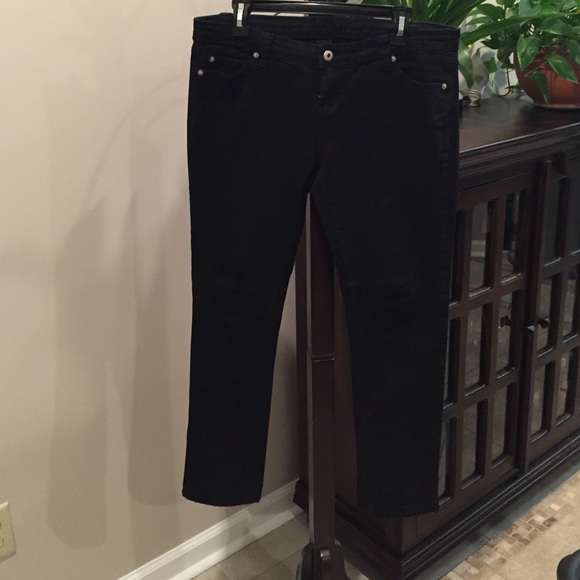 Low Rise Black Skinny Jeans