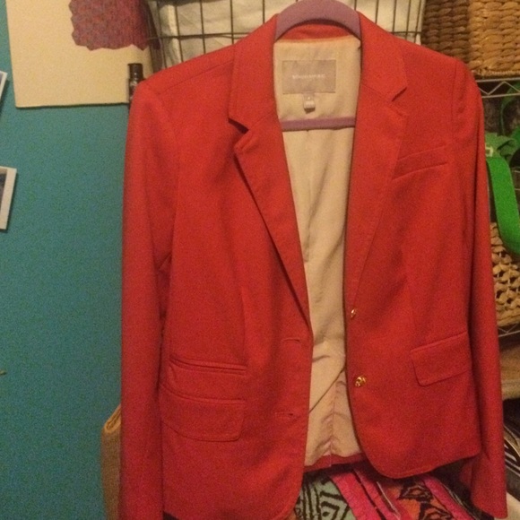 Red banana republic blazer with gold royal buttons - Picture 1 of 3