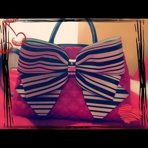 Betsey Johnson hot pink bag