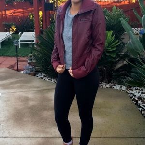 ✨LAST CHANCE✨ Burgundy Pleather Jacket