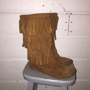 Ralph Lauren moccasin style boots