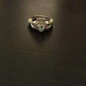 Kay Jewelers Celtic Ring with Genuine Aquamarine.