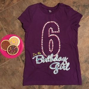 I'm The Birthday Girl - turning 6 - glitter tee