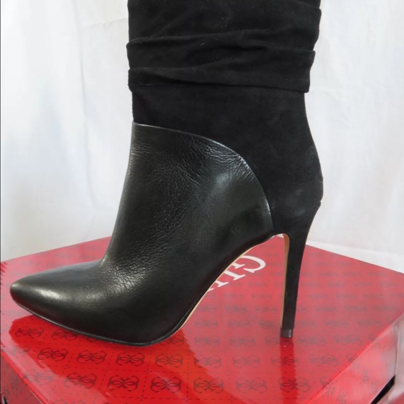 GUESS VVIDLET LEATHER BOOTS NEW W/ BOX SZ 7.5