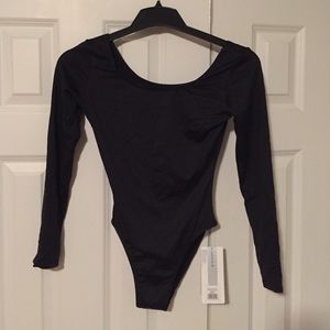 Danskin Black long sleeve leotard