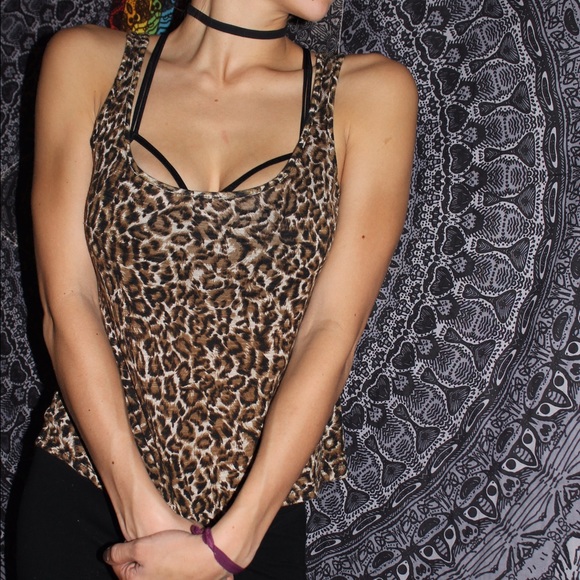 Cheetah Print Crop/Tank Top