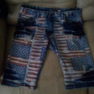 American flag shorts