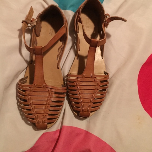 huarache caged sandals