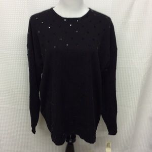 KORET BLACK Sequin Sweater NWT Plus Size 2X