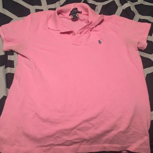 Pink polo shirt
