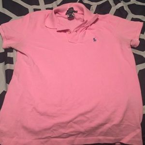 Pink polo shirt
