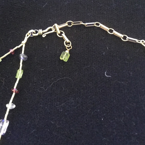 Double layer clear stone necklace - Picture 3 of 3