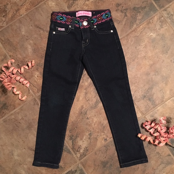 Dark wash little girls size 5 skinny jeggings
