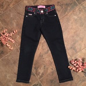 Dark wash little girls size 5 skinny jeggings