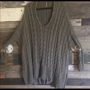 Free People Long Green Sweater