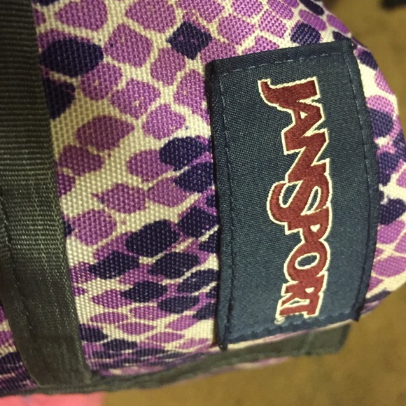 Jansport book bag purple - Picture 3 of 3