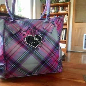 Hello Kitty Tote Bag ! Gray and Purple!