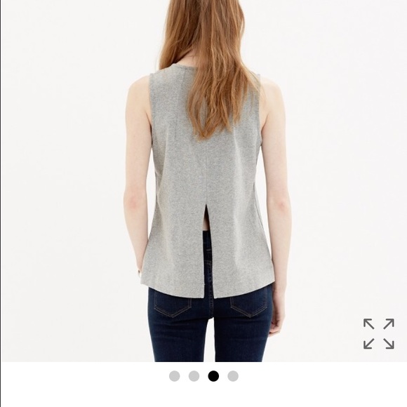 Madewell Gray Split Back Tank