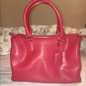 Red Furla Satchel Purse with Dust Bag