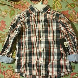 Boy's  Tommy Hilfiger Plaid Button Down