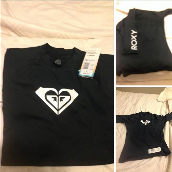 NWT Black Roxy Rashguard