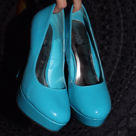 Bright Blue High Heels from Charlotte Russe