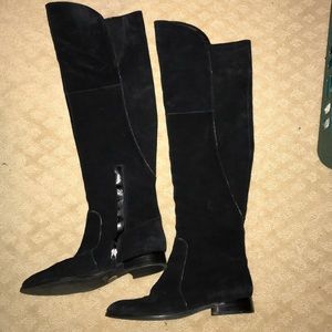 Over the knee black Franco Sarto boots.