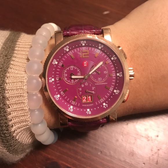 Michele large rose gold sport sail