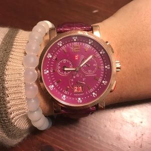 Michele large rose gold sport sail