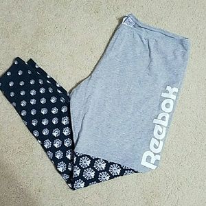Reebok Classic Grey with Snowflake Leggings