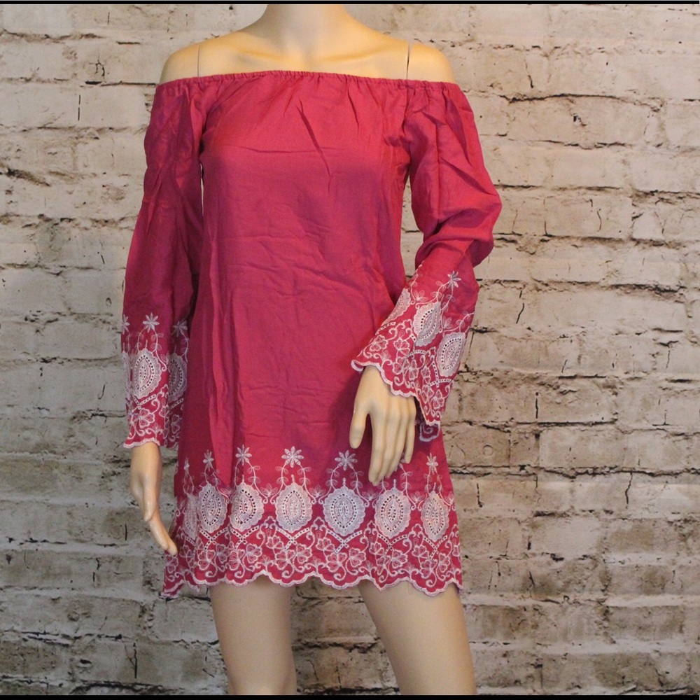 🌺🌺HOST PICK🌺🌺NWT OFF THE SHOULDER MINI DRESS - Picture 5 of 5