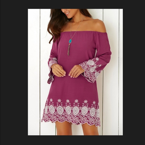 🌺🌺HOST PICK🌺🌺NWT OFF THE SHOULDER MINI DRESS - Picture 2 of 5