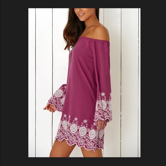 🌺🌺HOST PICK🌺🌺NWT OFF THE SHOULDER MINI DRESS - Picture 3 of 5