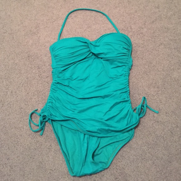 LA BLANCA Teal One Piece Suit