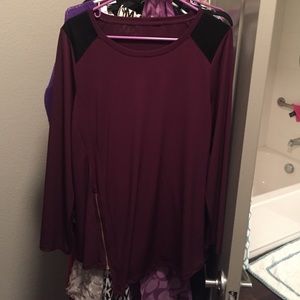 Maroon tunic