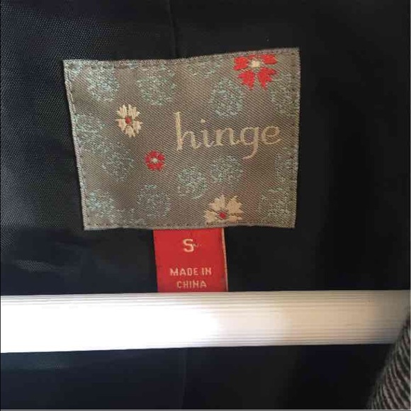 * HINGE * Beautiful Gray Wool Jacket - Picture 2 of 4