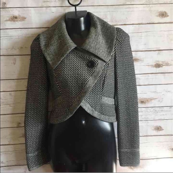 * HINGE * Beautiful Gray Wool Jacket - Picture 4 of 4