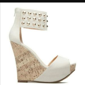 Studded ankle wedge heel!!!