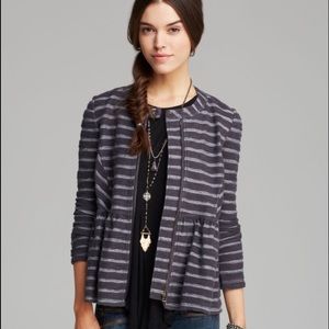 Free People Peplum Sweater/ Jacket