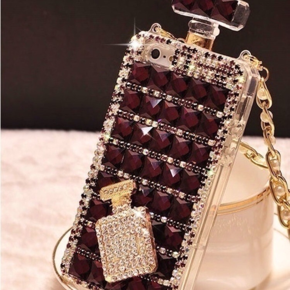 Perfume bottle gold phone case for Samsung Galaxy6